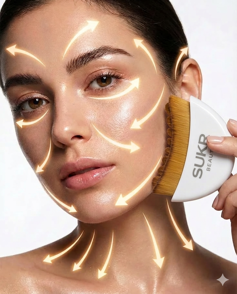 Brosse lymphatique visage